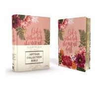 Niv, Artisan Collection Bible, Cloth Over Board, Pink Floral, Designed Edges Under Gilding, Red Letter Edition, Comfort Print