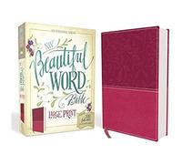 Niv, Beautiful Word Bible, Large Print, Imitation Leather, Pink