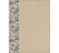 Niv, Beautiful Word Bible, Updated Edition, Peel/Stick Bible Tabs, Leathersoft Over Board, Gold/Floral, Red Letter, Comfort Print