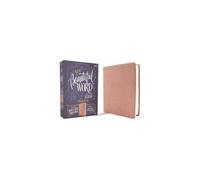 Niv, Beautiful Word Bible, Updated Edition, Peel/Stick Bible Tabs, Leathersoft, Pink, Red Letter, Comfort Print