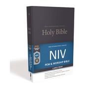 NIV, Pew and Worship Bible, Large Print, Hardcover, Blue, Comfort Print (Relié)