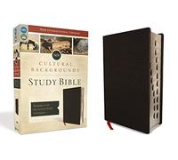NIV, Cultural Backgrounds Study Bible (Context Changes Everything), Bonded Leather, Black, Red Letter, Thumb Indexed: Bringing to Life the Ancient World of Scripture