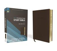 NIV, Foundation Study Bible, Leathersoft, Brown, Red Letter