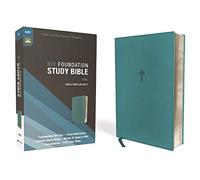 NIV, Foundation Study Bible, Leathersoft, Teal, Red Letter