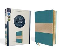 NIV, Giant Print Compact Bible, Leathersoft, Teal, Red Letter, Comfort Print