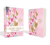 Zondervan Zonderkidz – NIV Heart of Gold Holy Bible – Couverture rigide, texte en rouge