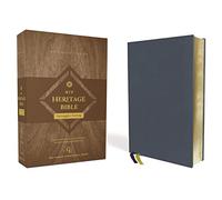 NIV, Heritage Bible, Passaggio Setting, Genuine Leather, Buffalo, Blue, Line Matched, Art Gilded Edges, Comfort Print: Elegantly uniting single and double columns into one Bible design