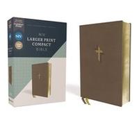 NIV Larger Print Compact Bible Leathersoft Brown Red Letter Comfort Print by Zondervan Zondervan (Auteur)