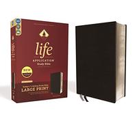 NIV, Life Application Study Bible, Third Edition, Large Print, Bonded Leather, Black, Red Letter
