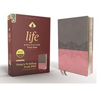 NIV, Life Application Study Bible, Third Edition, Leathersoft, Gray/Pink, Red Letter