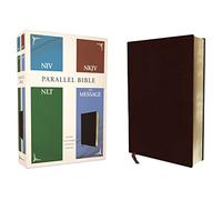 NIV, NKJV, NLT, The Message, (Contemporary Comparative) Parallel Bible, Bonded Leather, Burgundy