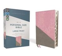 NIV Personal Size Bible Large Print Leathersoft PinkGray Red Letter Thumb Indexed Comfort Print by Zondervan Zondervan (Auteur)