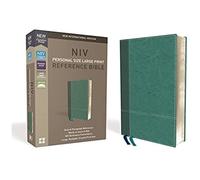 Niv, Personal Size Reference Bible, Large Print, Imitation Leather, Blue, Red Letter Edition, Comfort Print