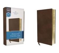 NIV — Bible Thinline de poche — Leathersoft marron — Red Letter — Comfort Print