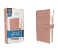 NIV, Pocket Thinline Bible, Leathersoft, Pink, Snap Closure, Red Letter, Comfort Print