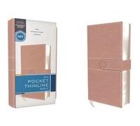 NIV, Pocket Thinline Bible, Leathersoft, Pink, Snap Closure, Red Letter, Comfort Print