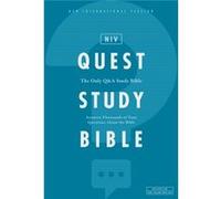 NIV Quest Study Bible Hardcover Blue Comfort Print by Zondervan Zondervan General editor Christianity Today Intl (Auteur)