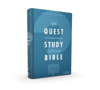 NIV, Quest Study Bible, Hardcover, Blue, Comfort Print: The Only Q and A Study Bible