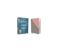 Niv, Quest Study Bible, Large Print, Leathersoft, Gray/Pink, Thumb Indexed, Comfort Print