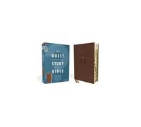 Niv, Quest Study Bible, Leathersoft, Brown, Indexed, Comfort Print