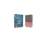 Niv, Quest Study Bible, Leathersoft, Gray/Pink, Comfort Print