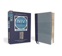 Niv Study Bible, Fully Revised Edition, Personal Size, Leathersoft, Navy/Blue, Red Letter, Comfort Print
