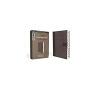 Niv, Super Giant Print Reference Bible (Font Size: 16.5-Point), Leathersoft, Gray, Red Letter, Thumb Indexed, Comfort Print