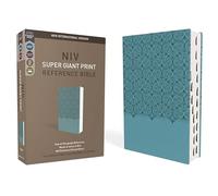 NIV, Super Giant Print Reference Bible (Font Size: 16.5-point), Leathersoft, Teal, Red Letter, Thumb Indexed, Comfort Print
