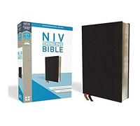 Niv, Thinline Bible, Bonded Leather, Black, Indexed, Red Letter Edition