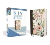 NIV Thinline Bible Cloth over Board Floral Red Letter Comfort Print by Zondervan Zondervan Zondervan (Auteur)