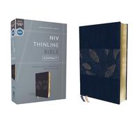 NIV, Thinline Bible, Compact, Leathersoft, Blue Floral, Red Letter, Comfort Print