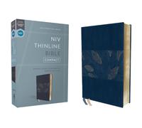 Niv, Thinline Bible, Compact, Leathersoft, Blue Floral, Red Letter, Comfort Print