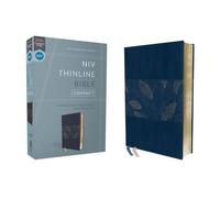Niv, Thinline Bible, Compact, Leathersoft, Blue Floral, Red Letter, Comfort Print