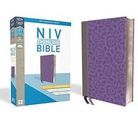 Niv, Thinline Bible, Giant Print, Imitation Leather, Gray/Purple, Red Letter Edition