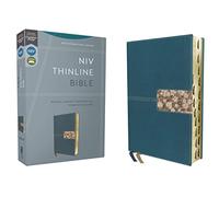 NIV, Thinline Bible, Leathersoft, Teal, Red Letter, Thumb Indexed, Comfort Print