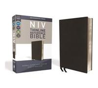 NIV Thinline Reference Bible Premium Leather Calfskin Black Red Letter Comfort Print by Zondervan Zondervan (Auteur)