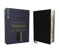 Niv, Thompson Chain-Reference Bible, European Bonded Leather, Black, Thumb Indexed, Red Letter, Comfort Print