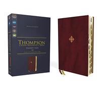 NIV, Thompson Chain-Reference Bible, Handy Size, Leathersoft, Burgundy, Thumb Indexed, Red Letter, Comfort Print