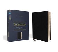 Niv, Thompson Chain-Reference Bible, Large Print, Bonded Leather, Black, Red Letter, Comfort Print