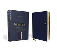 Niv, Thompson Chain-Reference Bible, Large Print, Leathersoft, Navy, Red Letter, Comfort Print