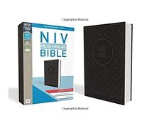 Niv, Value Thinline Bible, Large Print, Imitation Leather, Gray/Black