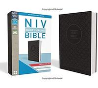 Niv, Value Thinline Bible, Large Print, Imitation Leather, Gray/Black