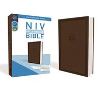 NIV, Value Thinline Bible, Leathersoft, Brown, Comfort Print