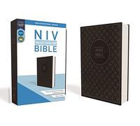 NIV, Value Thinline Bible, Leathersoft, Gray/Black, Comfort Print