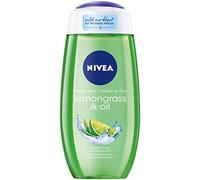 NIVEA 81067-01000-70 Douche de soin à la citronnelle et à l'huile (250 ml), gel douche rafraîchissant avec perles d'huile précieuses, douche relaxante avec parfum de citronnelle revitalisant