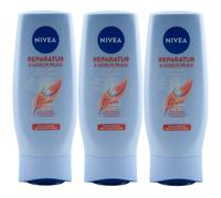 Nivea Après-shampoing-conditionneur Réparateur 3 X 200ml pour Abimés & Abîmés