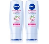 NIVEA Après-shampoing hydratant à l'acide hyaluronique 200 ml (Lot de 2)