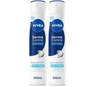 NIVEA - Atomiseur Féminin Derma Control Defend - Déodorant Femme 72H Anti-Transpirant Aisselles - Anti-Démangeaisons & Anti-Irritations - Acide Hyaluronique - 0% Alcool - Peaux Sensibles - 200 ml