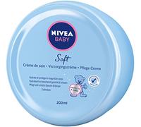 NIVEA BABY Soft Care Cream, crema hidratante para bebés con caléndula que nutre y protege durante 24 horas, 200 ml