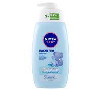 NIVEA Bain Doux Bébé 450ml Mousse Bébé pour un Nettoyage Doux et Hydratant Mousse Bébé avec Glycérine Naturelle, Lait d'Amande et Vitamines B5, C & E